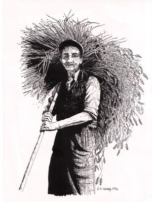 Burbage Art Group - Farmworker by Rachel Slaney