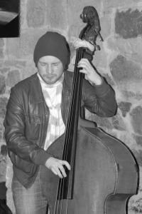 Critical Mass bassist & host Emlyn Vaughan
