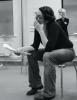 The Last Laugh Rehearsals - Mirror image photo by Claire Glasscoe