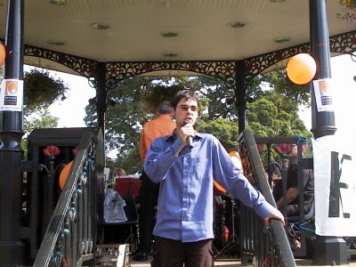 Three's Company's Tom Crawshaw rallies the troops