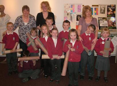 Harpur Hill working with pastels for Fringe 30's 'Vers@tile project.